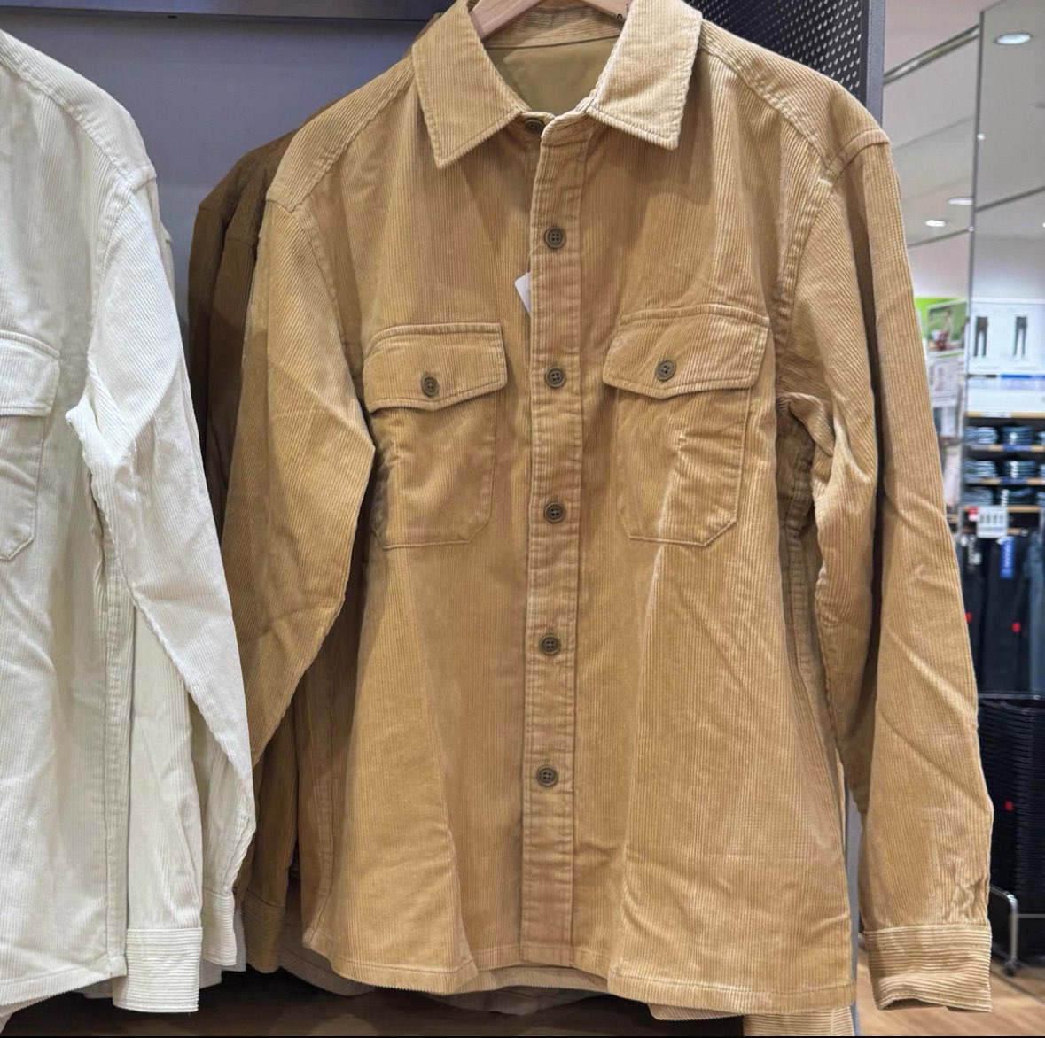 Corduroy workwear shirt, long-sleeved shirt, casual vintage style, new autumn and winter style