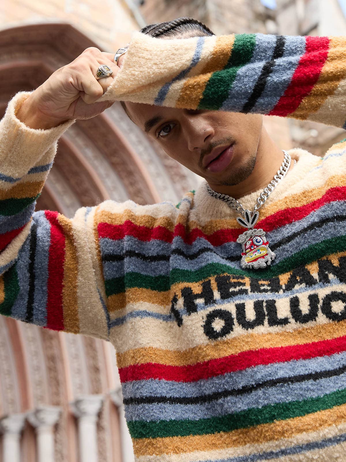 Vintage Striped Sweater - 2344