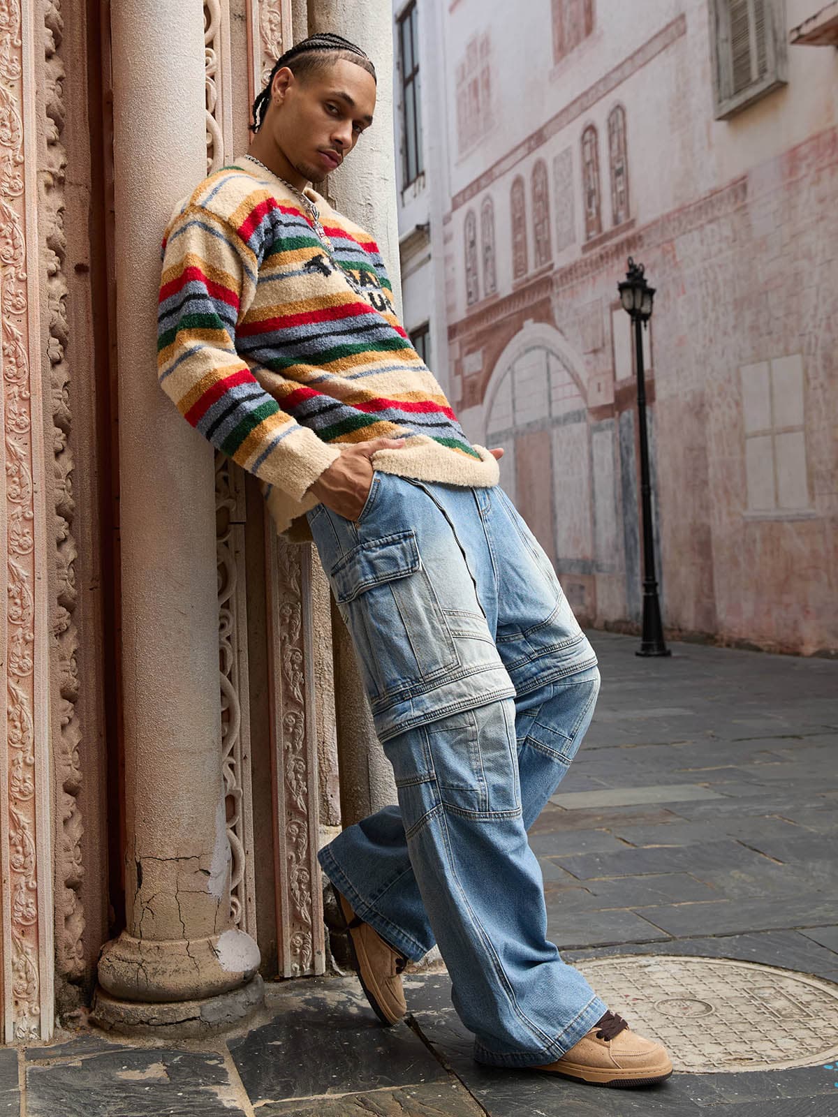 Vintage Striped Sweater - 2344