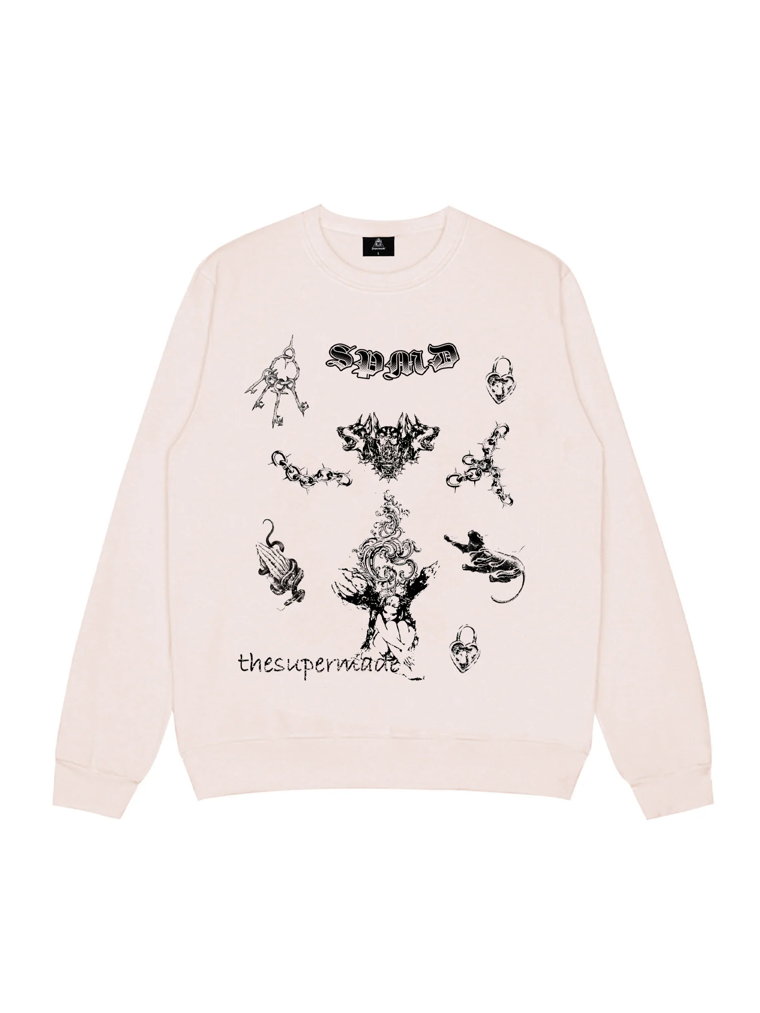 Mystic Emblem Graphic Crew Neck Sweatshirt