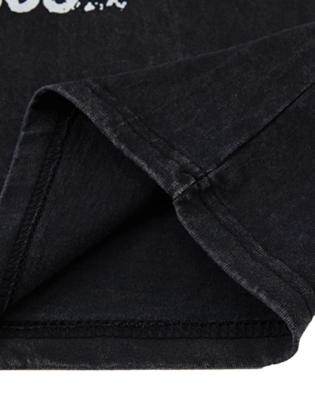 Retro Washed Letter Print Vest