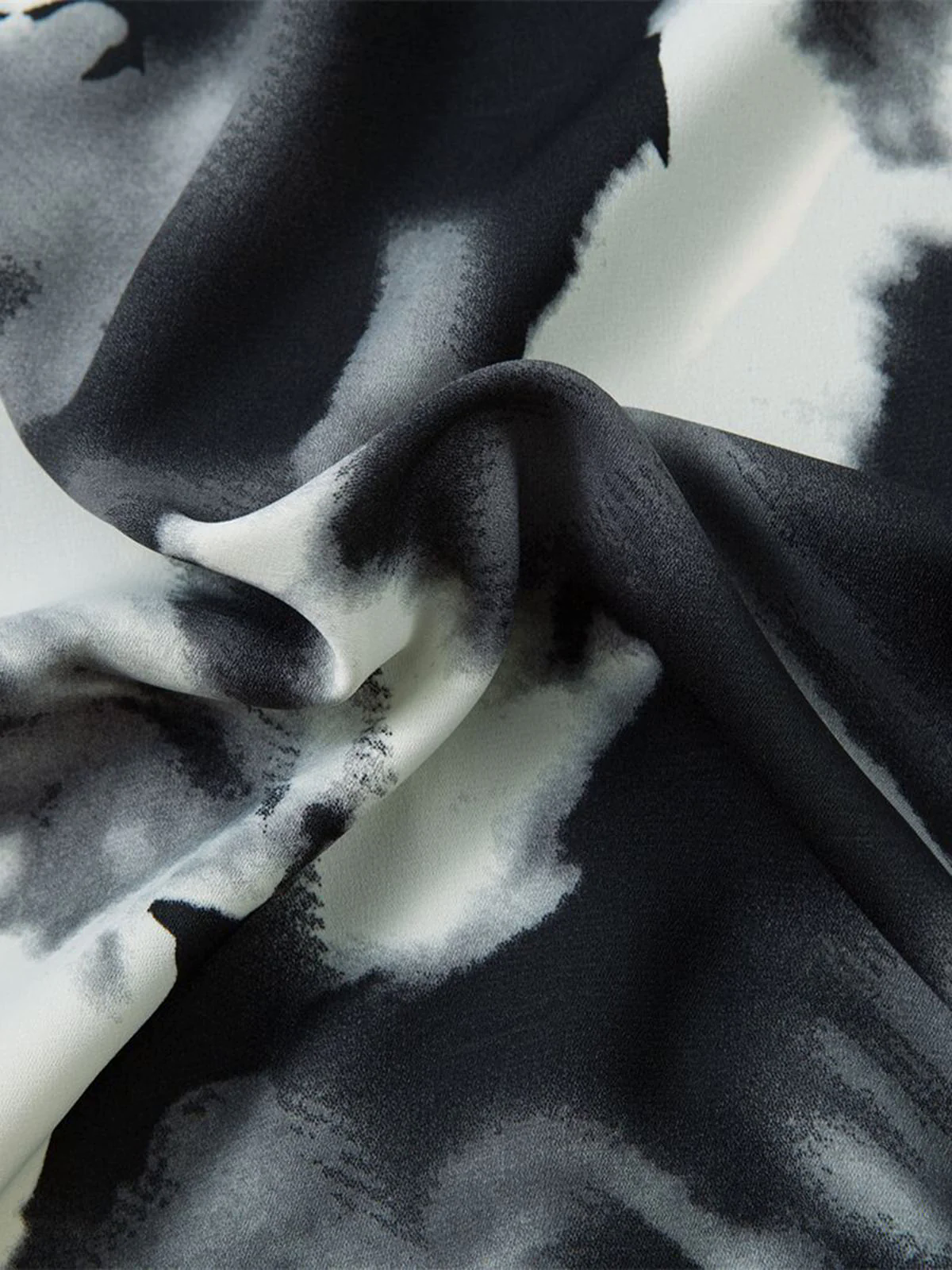 Abstract Tie-Dye Print Shirt