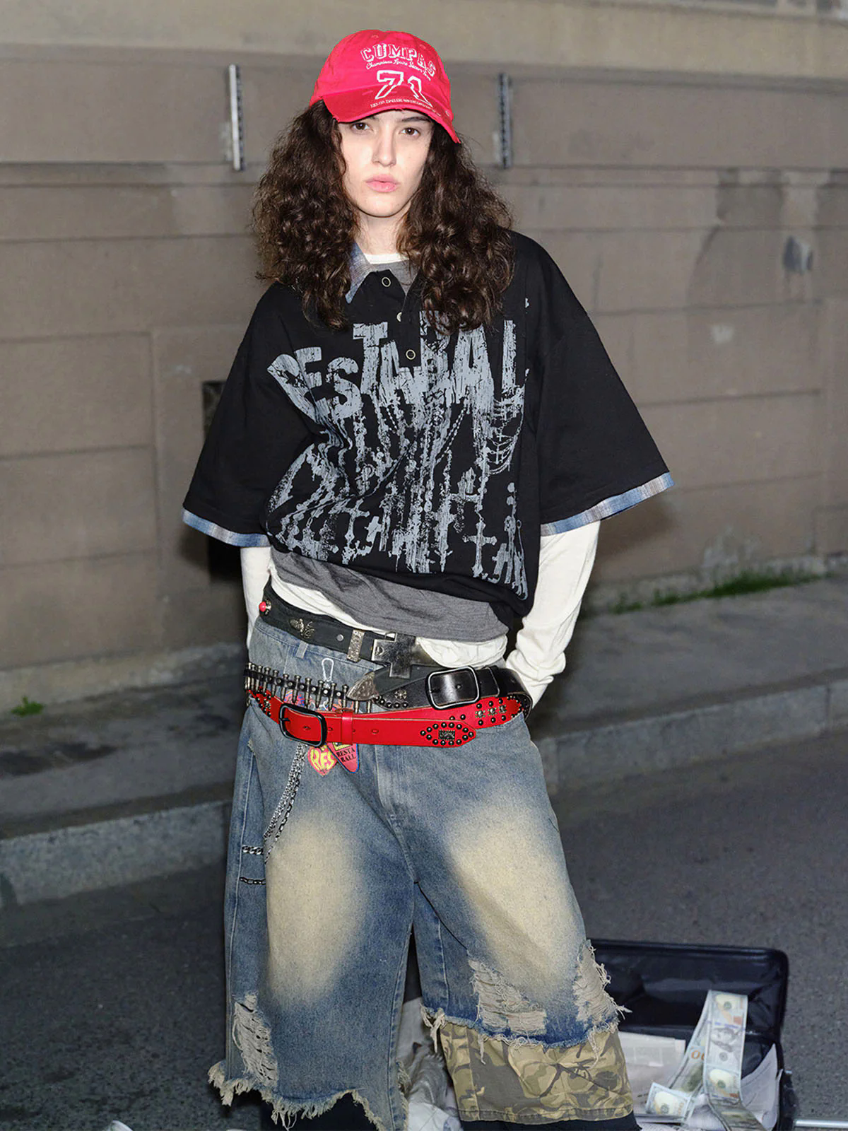 Street Graffiti POLO Lapel Shirt