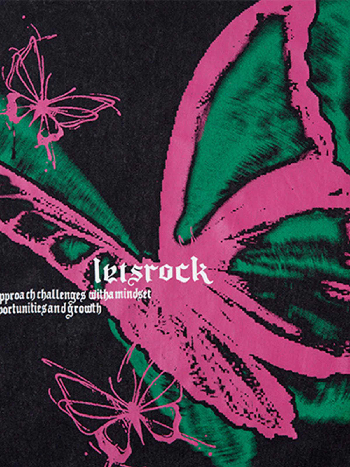 Raw Edge Butterfly Print Vest