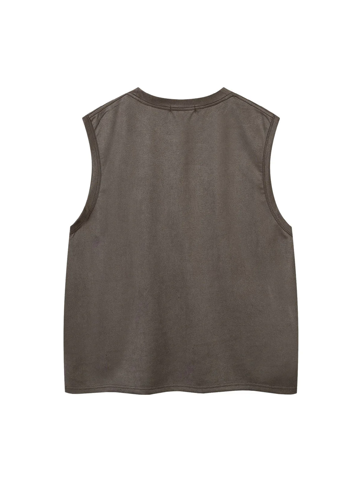 Suede Thorn Embroidered Vest