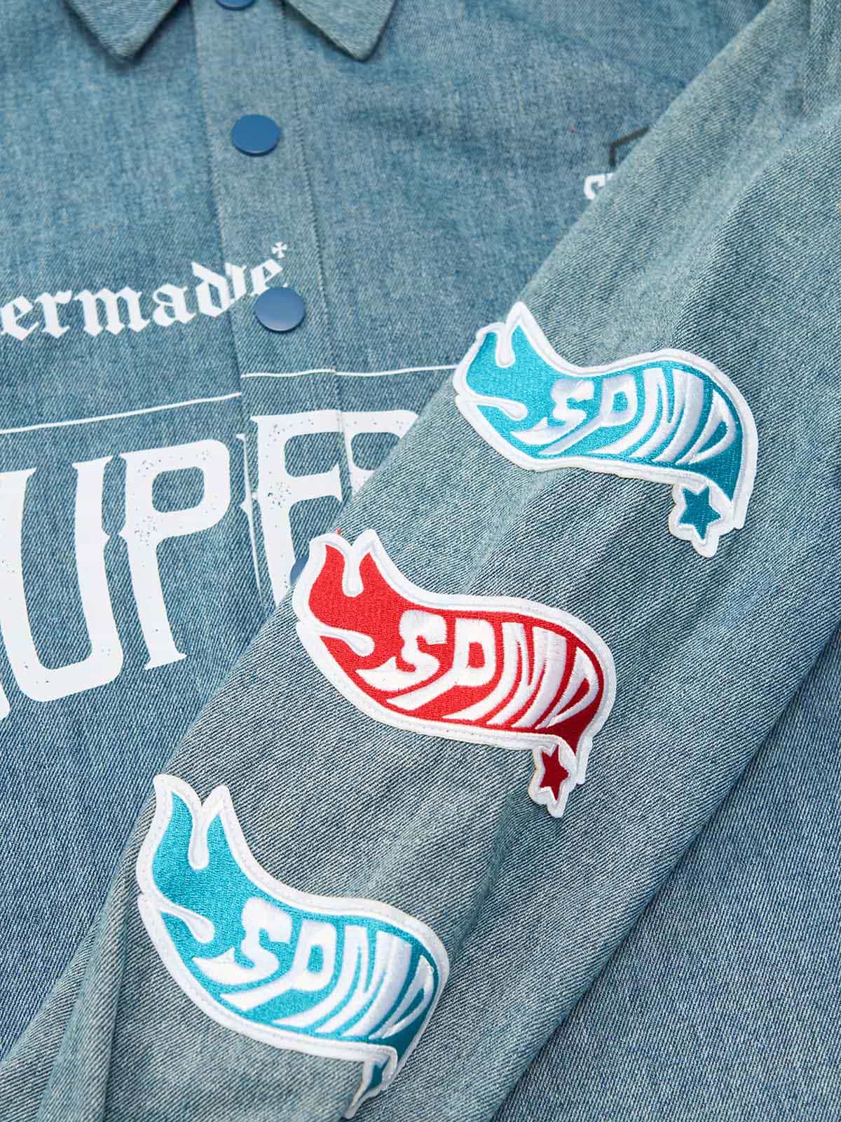 Original Embroidered Patches Denim Shirt