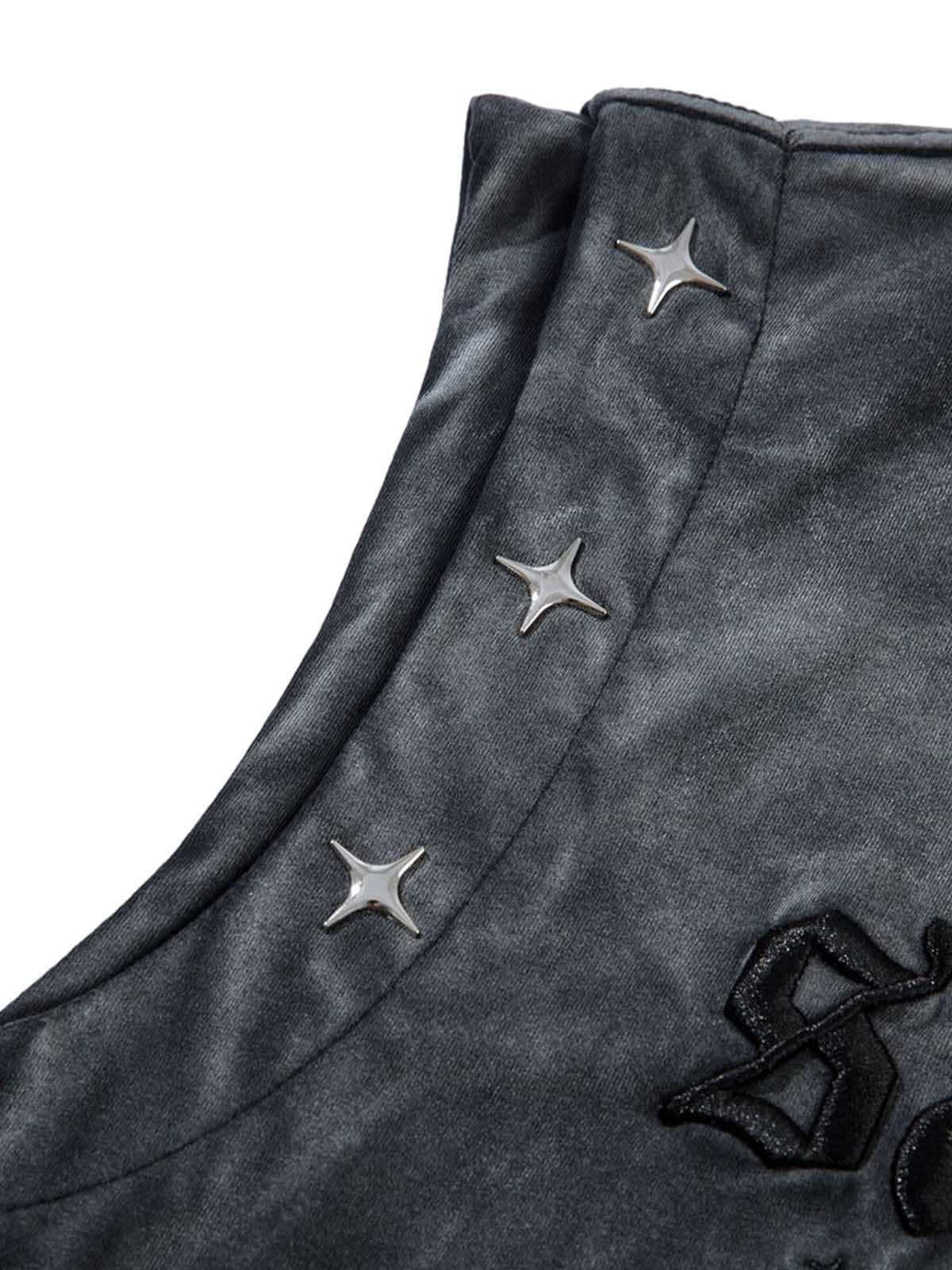 Gradient Embroidered Stars Tank Top