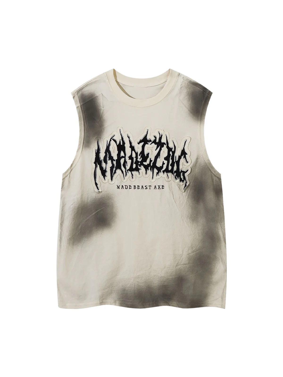 Letter Patchwork Gradient Tank Top