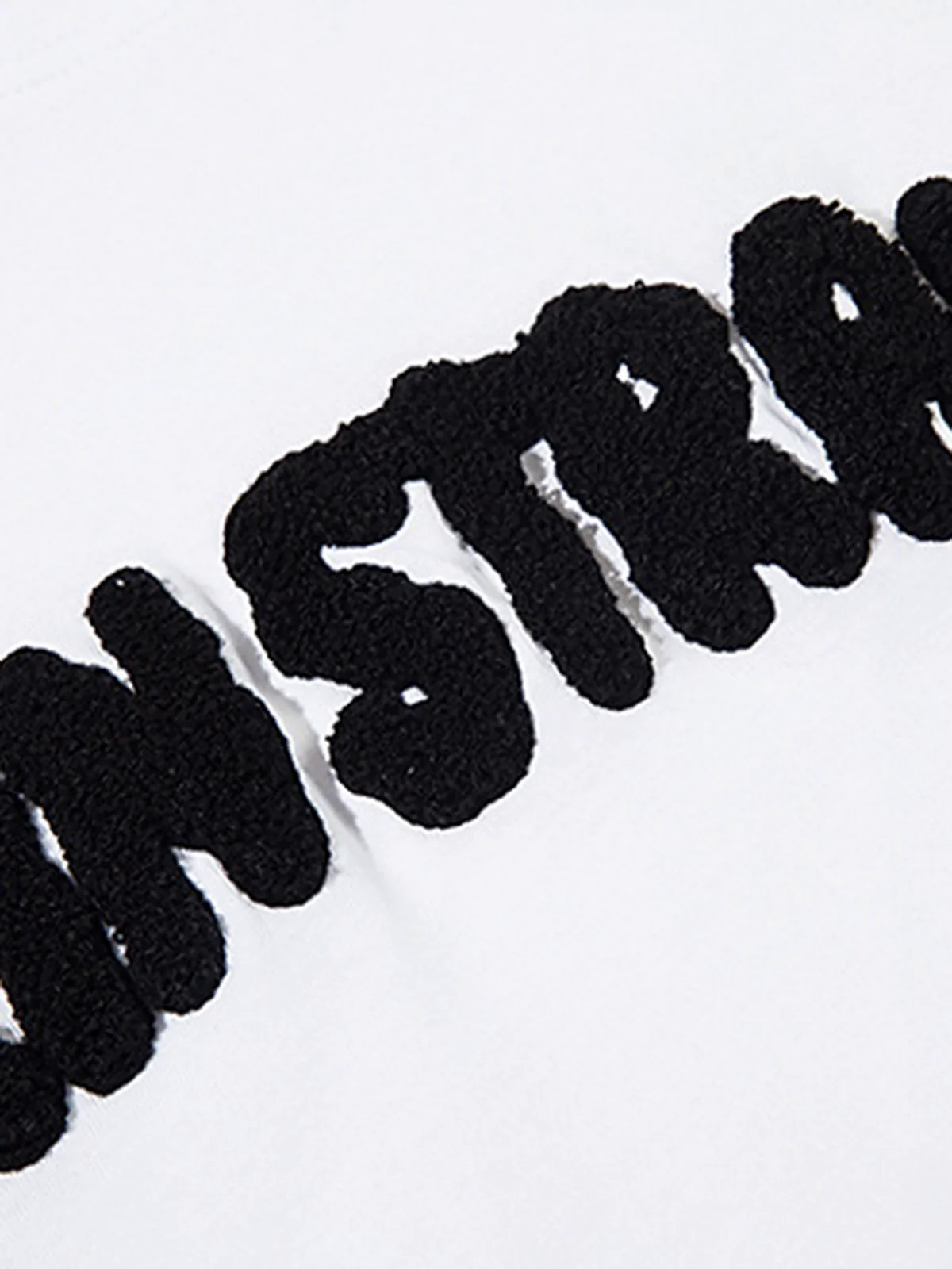 Towel Embroidered Letter Side Button Vest