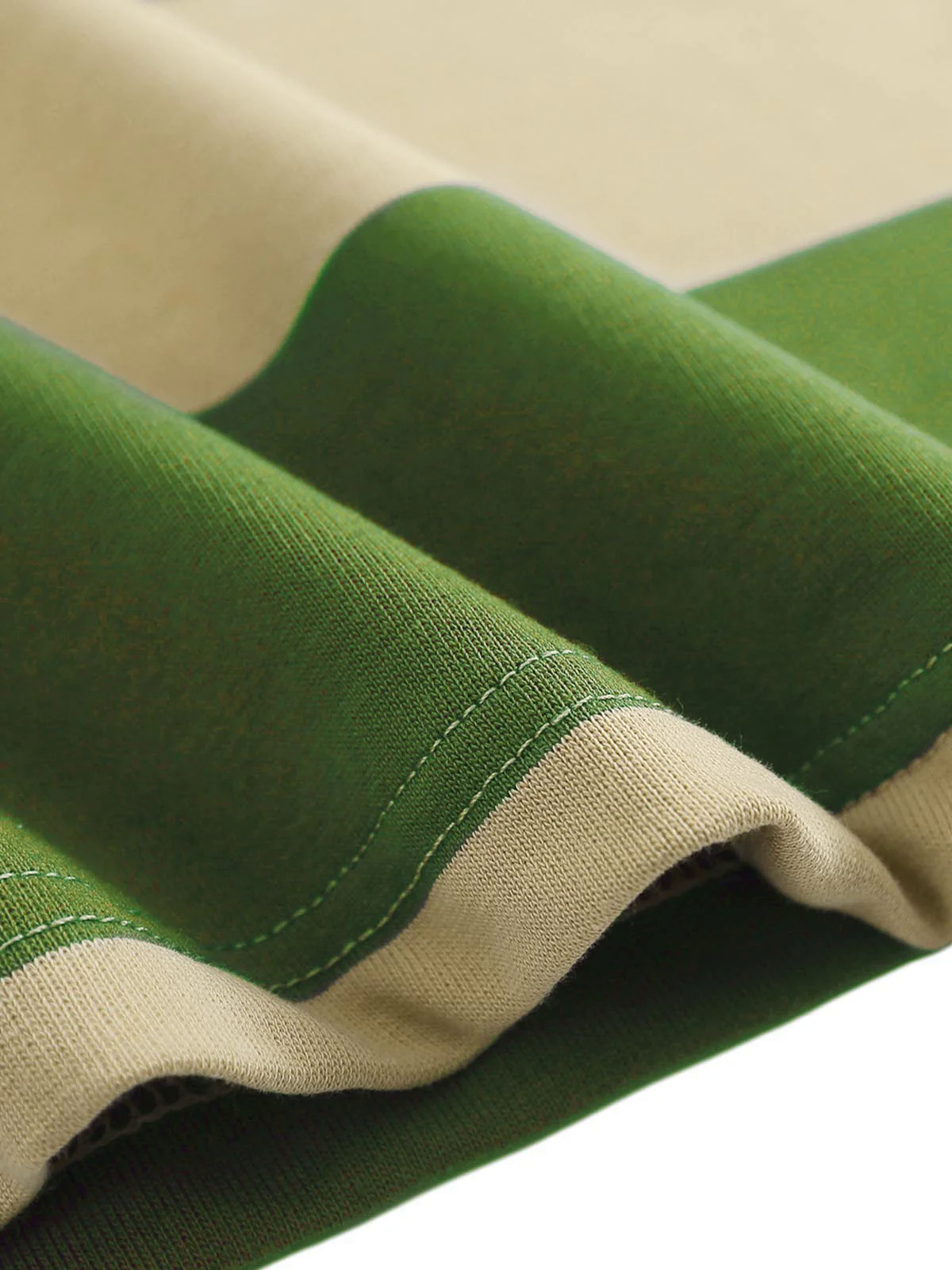 Vintage Color Striped Polo Shirt - 2371