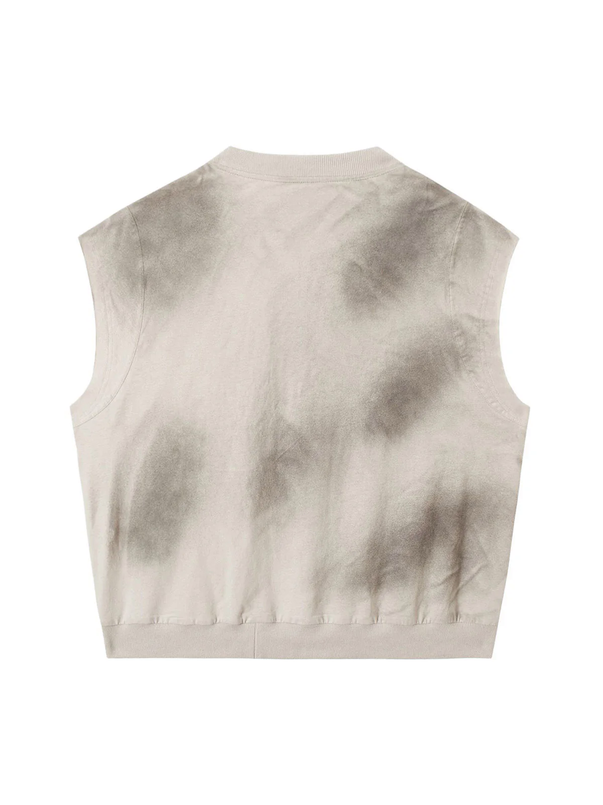 Vintage Washed Graphic Distressed Vest