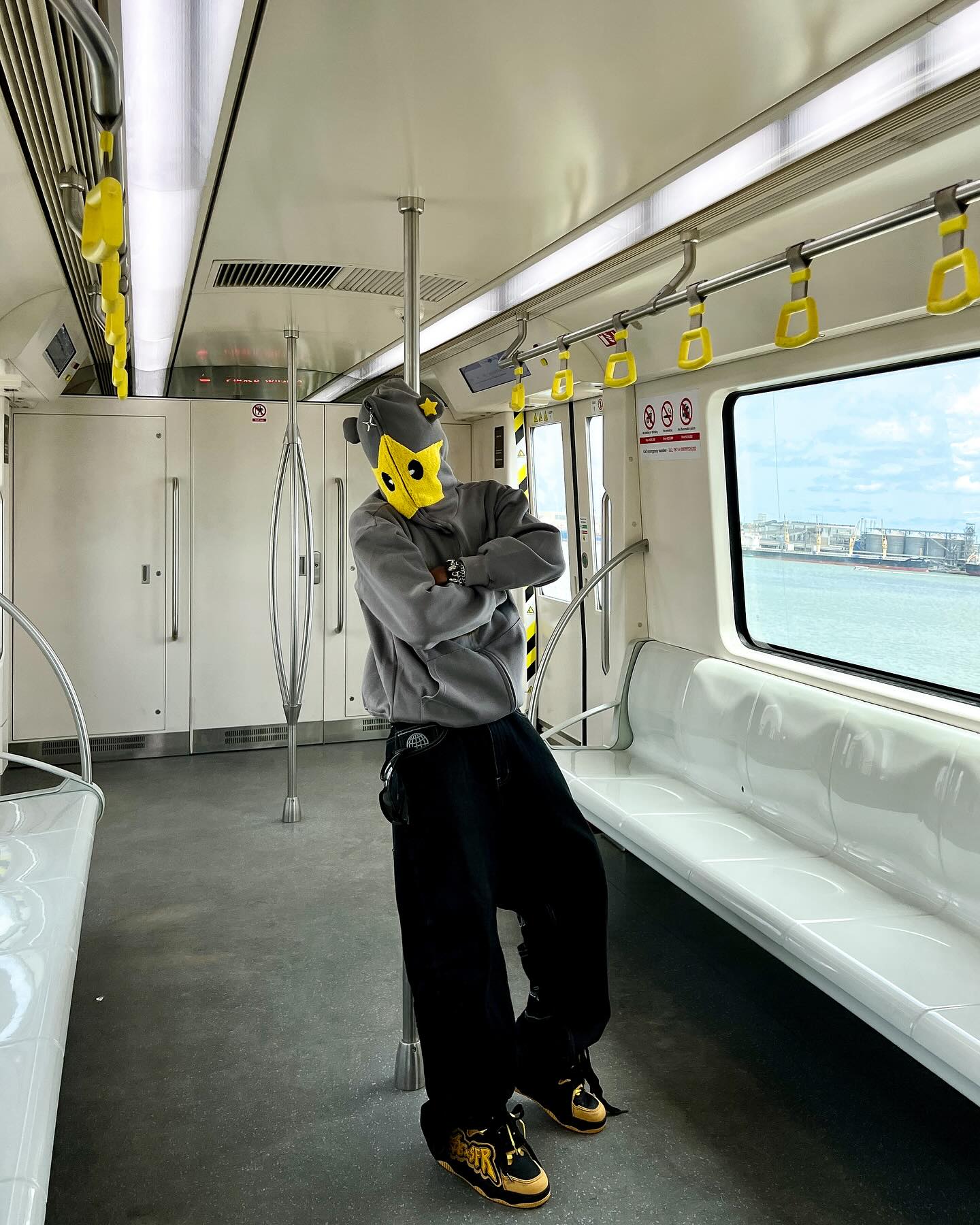 Star Embroidered Hooded Sweatshirt - 1843