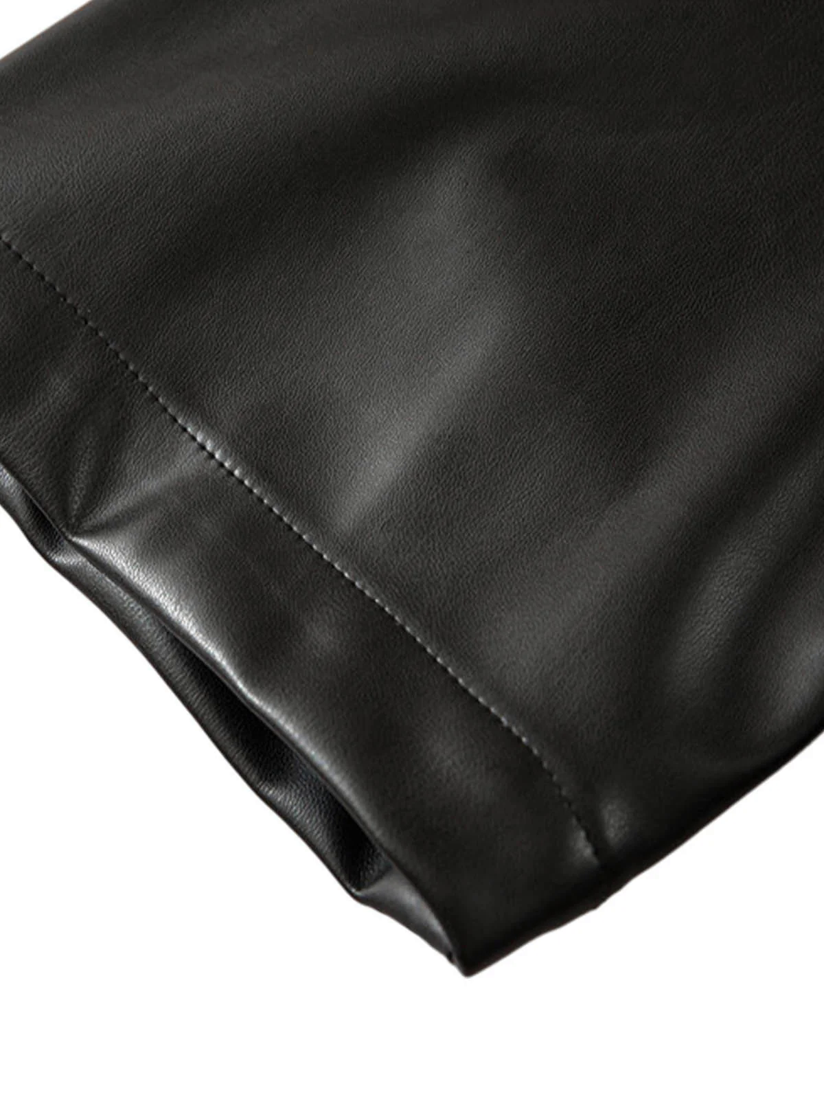 Cleanfit Short-Sleeve PU Leather Shirt