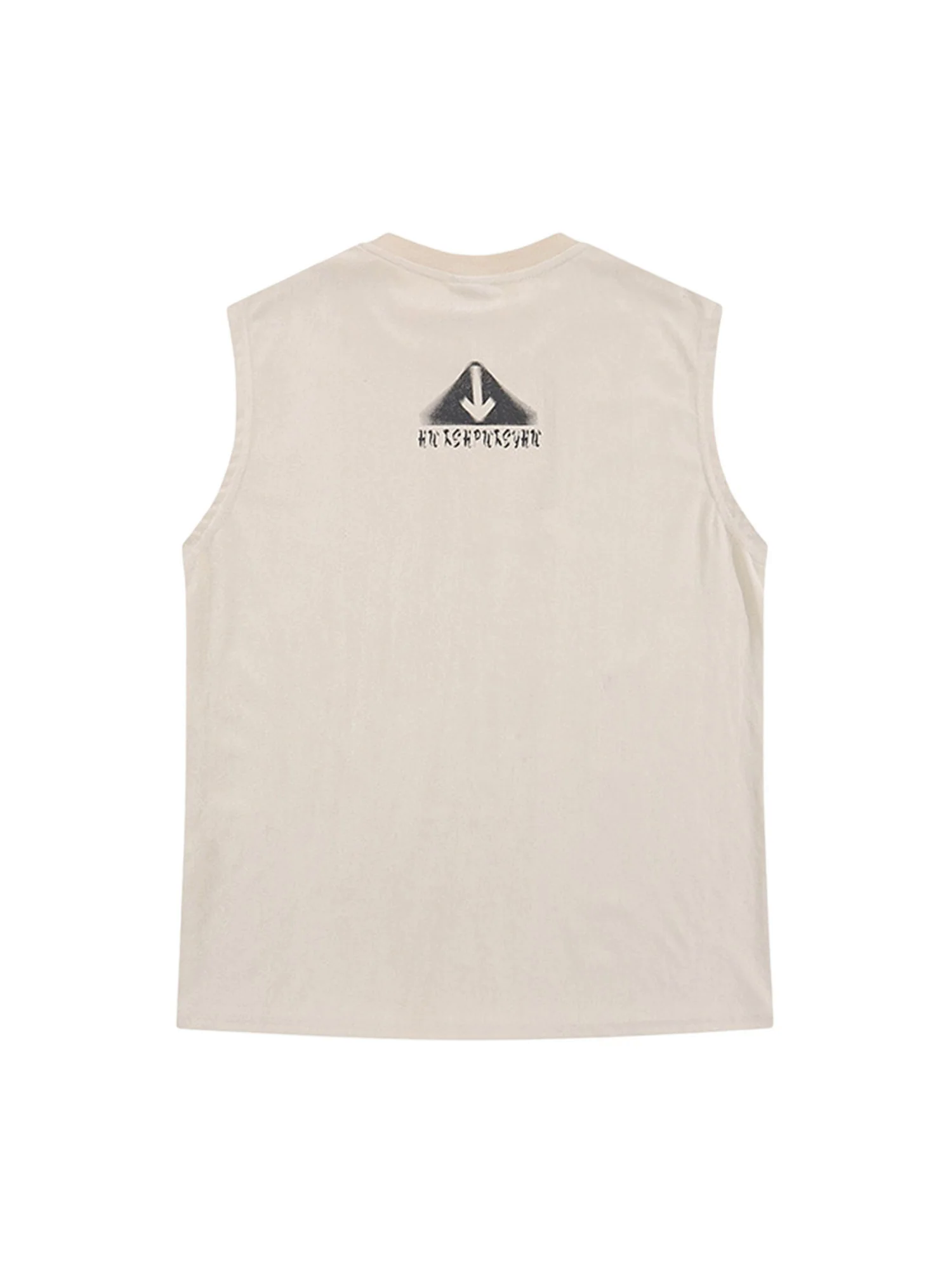 Retro Hip Hop Abstract Letter Print Vests