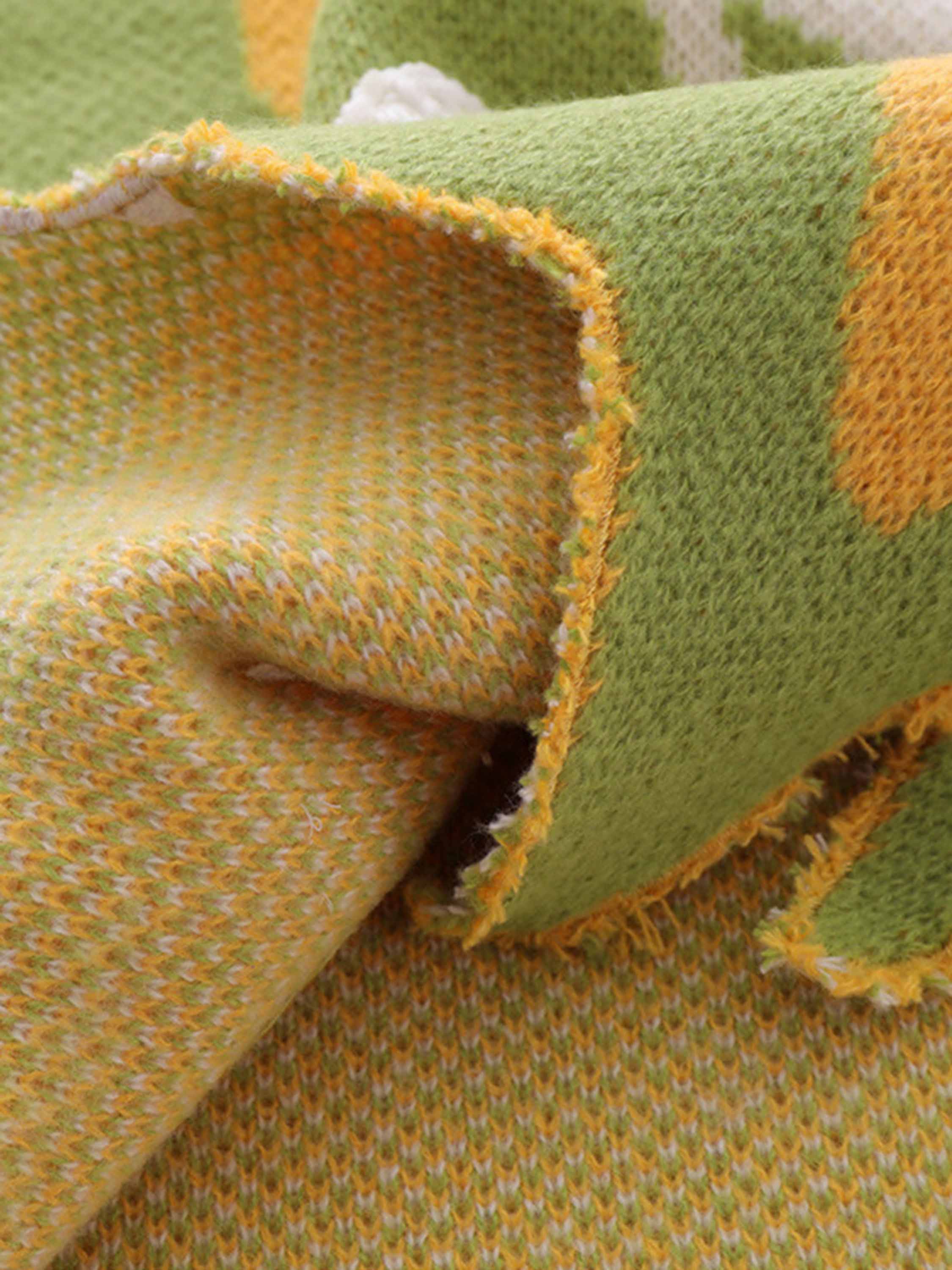 Graffiti Love V-neck Irregular Sweater - 1695