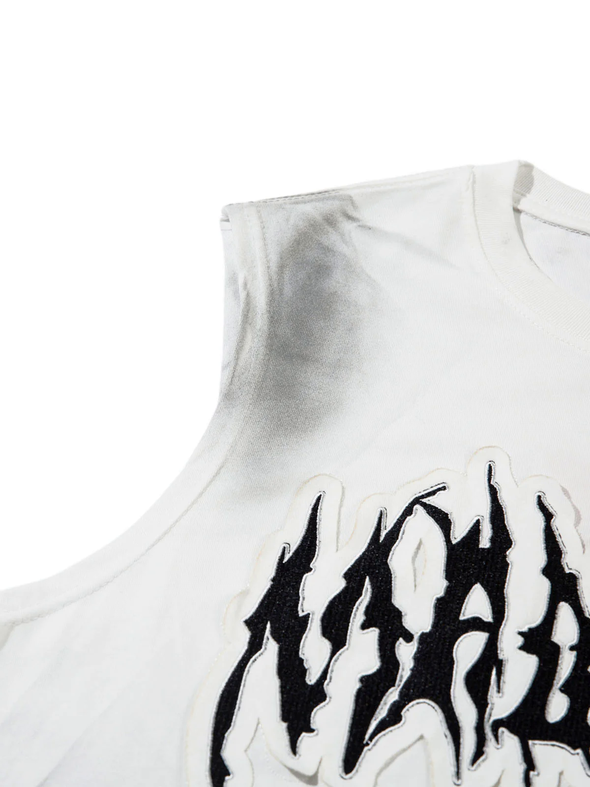 Letter Patchwork Gradient Tank Top