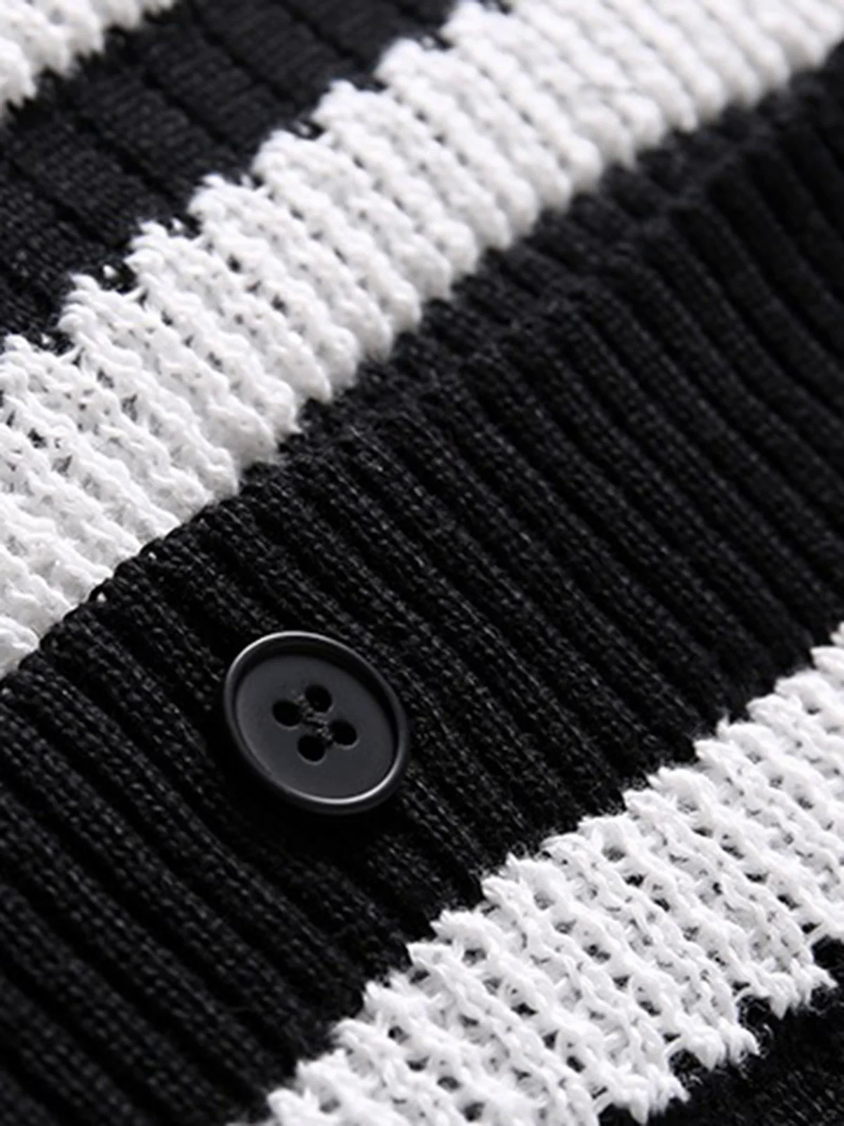 Cleanfit Striped Knit Cardigan Shirt