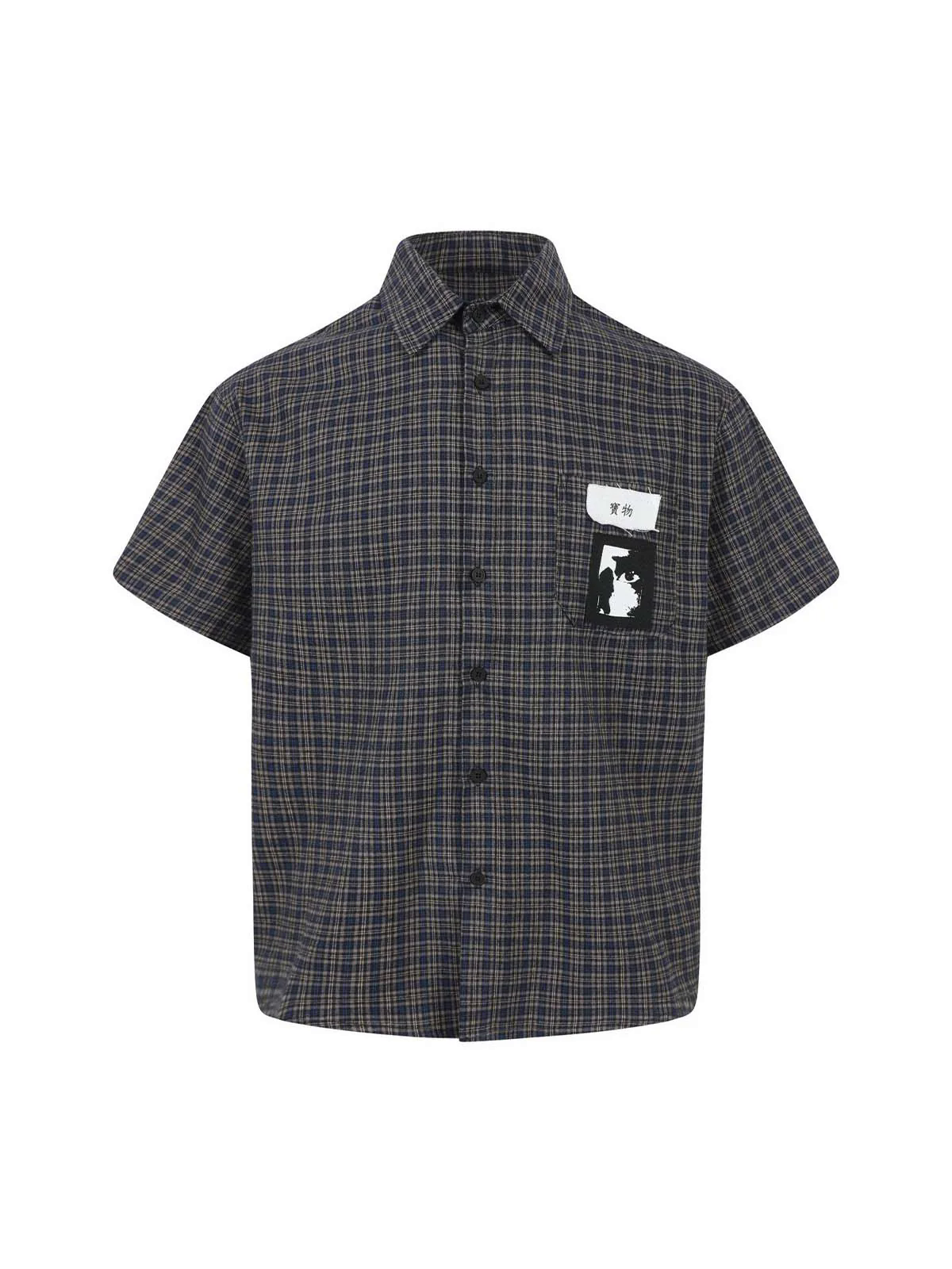 Plaid Short Sleeve Polo Shirt