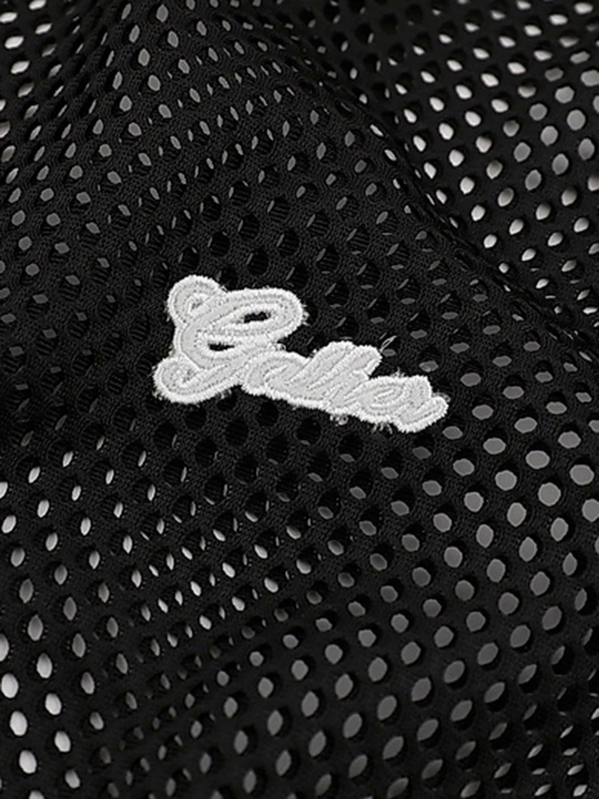 Hollow Sports Mesh Embroidered Letters Vest