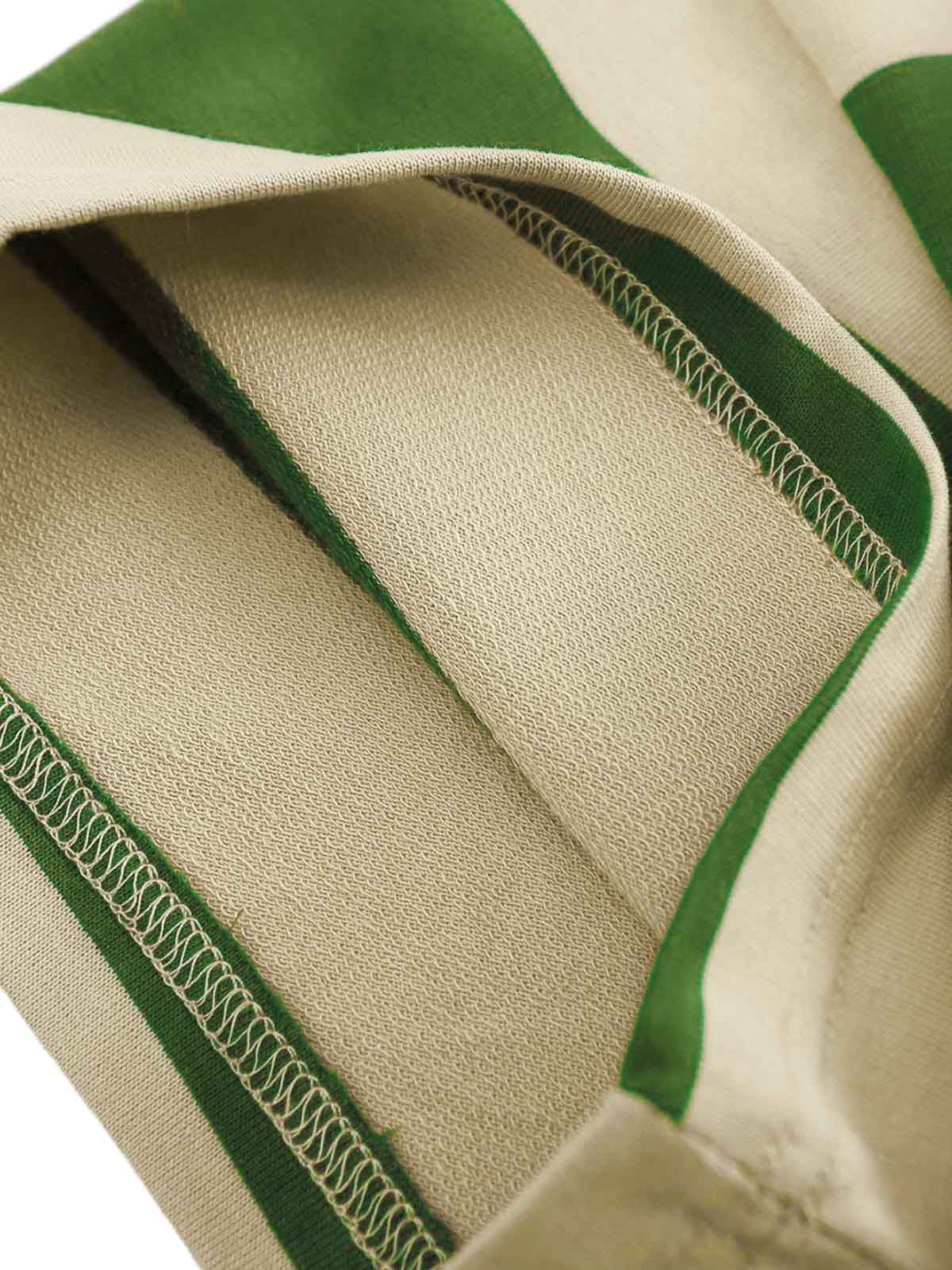 Vintage Color Striped Polo Shirt - 2371