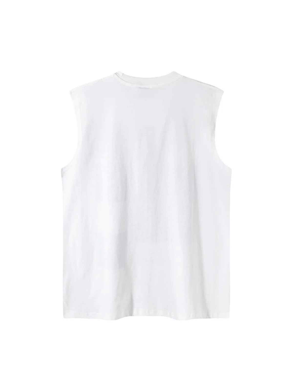 Graphic Rock Singer Print Metal Tag Vest