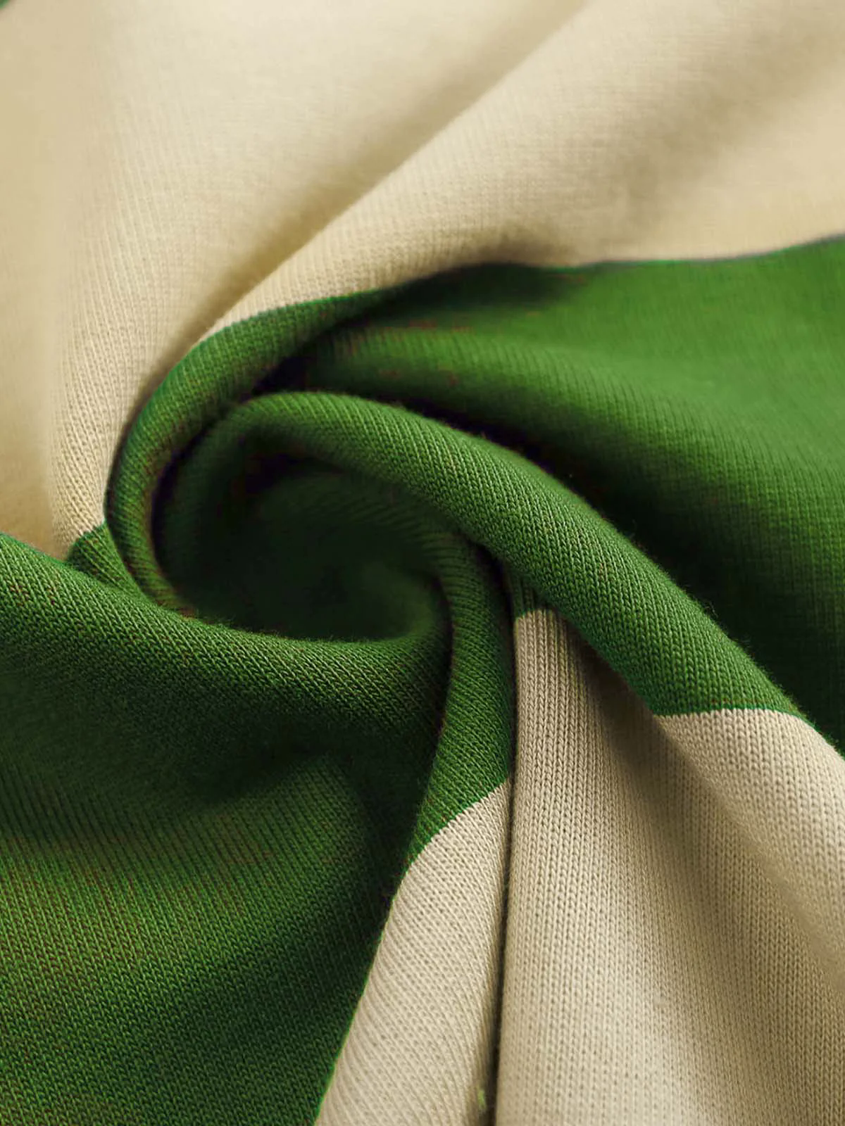 Vintage Color Striped Polo Shirt - 2371