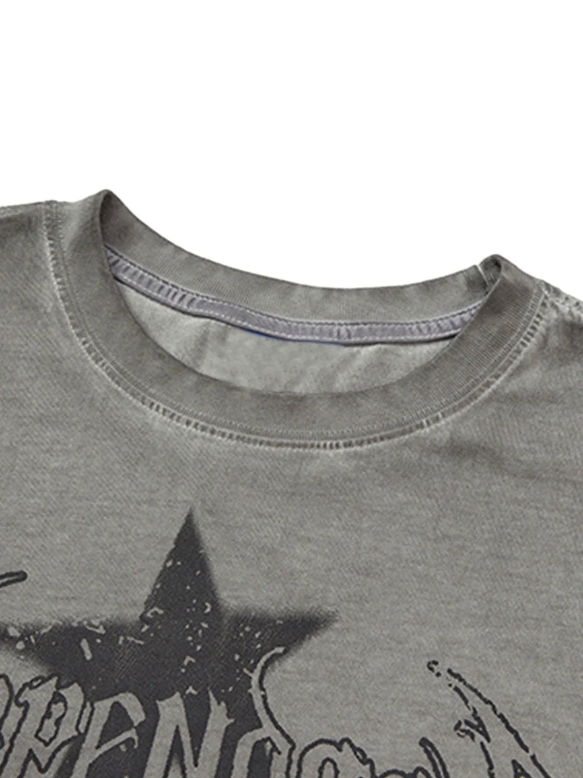 Washed Star Print Vest