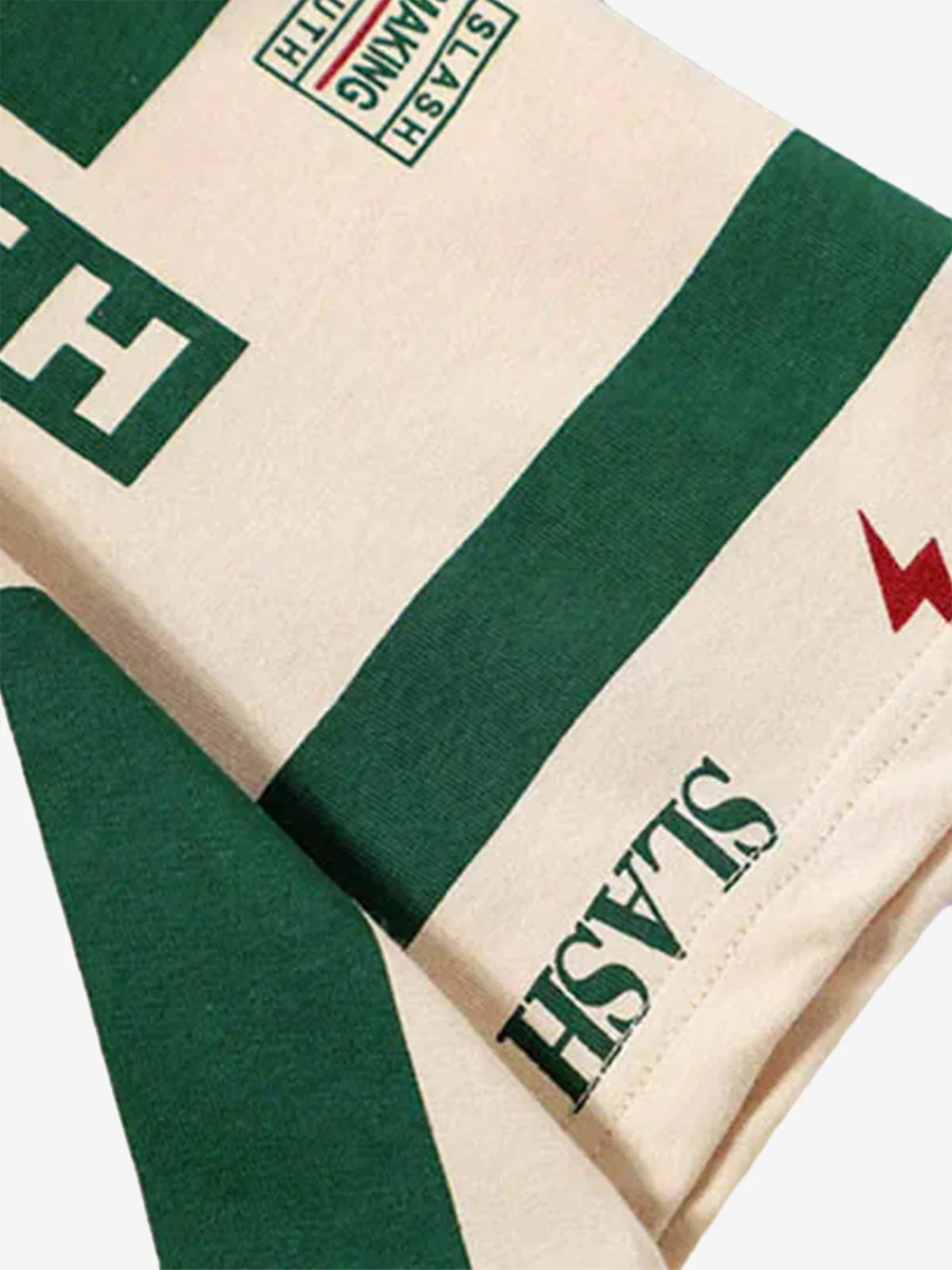 Contrast Color Slash Polo Shirt -1208