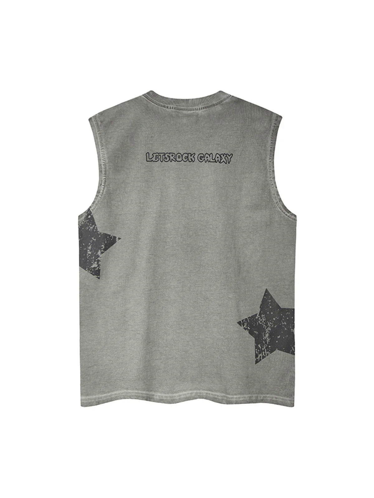 Washed Star Print Vest