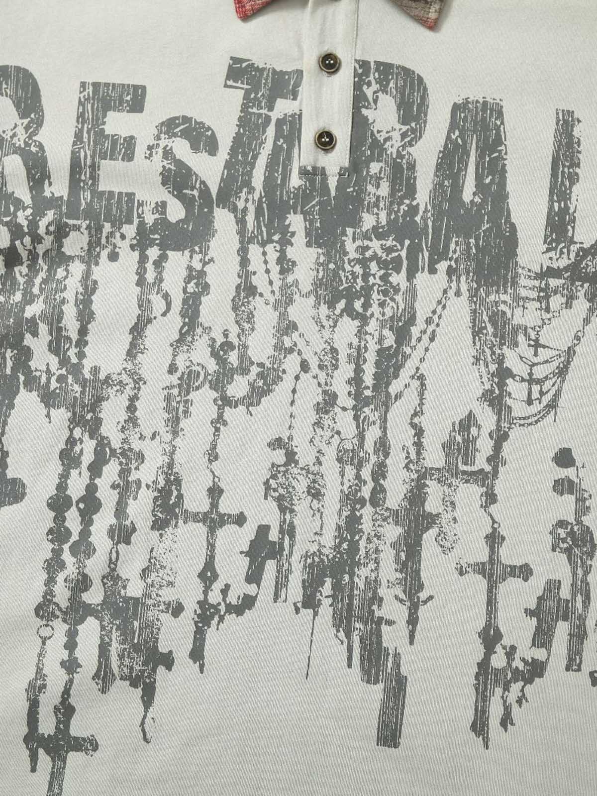 Street Graffiti POLO Lapel Shirt